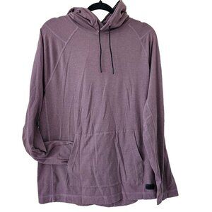 Abercrombie & Fitch Hoodie Mens L Plum Kanga Pocket Long Sleeve Pullover Logo